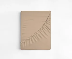 (obrázek pro) Prostěradlo Světle hnědé FROTÉ PREMIUM 90x200