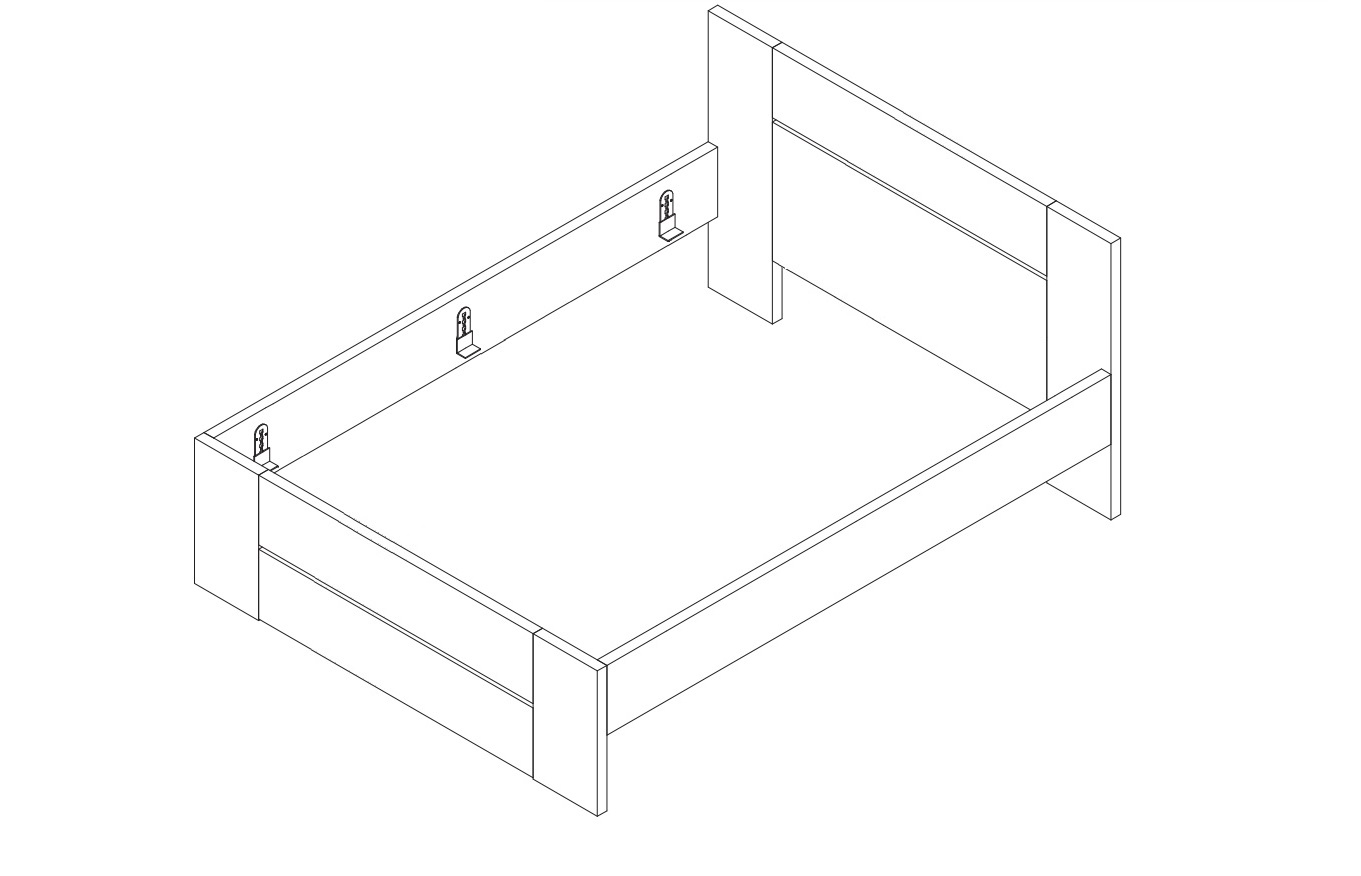 (image for) Lorano Lamino jednolůžko 100x220